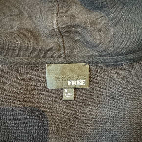 Wilfred Free Faux Leather Zip Up Hoodie - Picture 3 of 3